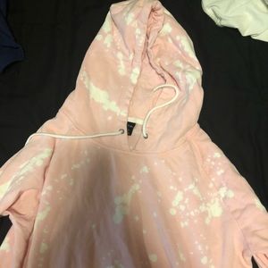 Large men’s Zumiez pink acid washed hoodie